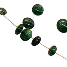 Load image into Gallery viewer, Emerald, Brazilian, 2.5Carat Rondelle | 2.5x1.5mm to 5x4mm | Green | 9 Beads
