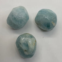 Load image into Gallery viewer, Aquamarine Smooth Nugget Bead Parcel | 19x16x16 - 18x19x17mm | Blue | 3 Beads |
