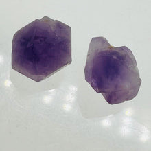 Load image into Gallery viewer, Amethyst Natural Crystals Parcel | 21x18x15 and 19x16x16mm | Purple | 2 Beads |
