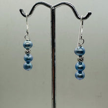 Load image into Gallery viewer, Baby Blue AAA Freshwater Pearl Sterling Silver Earrings | 1 1/4" Long |
