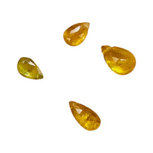 Load image into Gallery viewer, Sapphire AAA Faceted 1.9cts Parcel Briolette Beads | 6x4 to 5x4mm | Yellow | 4 |
