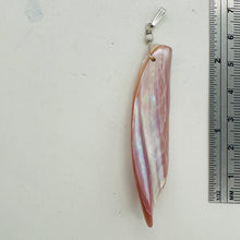 Load image into Gallery viewer, Designer Pink Mussel Shell Sterling Silver Pendant | 2 3/4&quot; Long |
