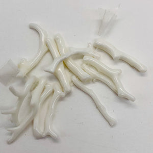 Coral Branch Beads | 31x3 to 27x2mm | White | 14 Beads |