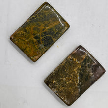 Load image into Gallery viewer, Wild Red Devil Jasper Rectangle Pendant Bead Pair | 38x25x6mm | 2 Beads |
