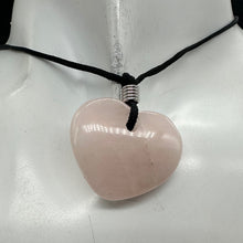 Load image into Gallery viewer, Rose Quartz Loving Heart Pendant | 1&#39; Long | Pink | 1 Pendant Necklace
