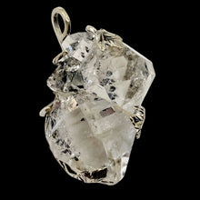 Load image into Gallery viewer, Twin Herkimer Diamond Faceted Infinity Pendant | 1 3/4&quot; Long| Clear | 1 Pendant|
