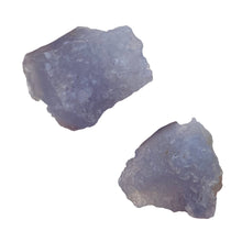 Load image into Gallery viewer, Blue Chalcedony 22g Druzy Nugget Beads| 26x24x18 to 25x22x22mm | Blue | 2 Beads|
