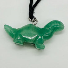 Load image into Gallery viewer, Aventurine Diplodocus Dinosaur Pendant | 3/4&quot; Long | Green |
