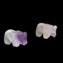 Load image into Gallery viewer, Wild Hand Carved Amethyst Elephant Beads | 22.5x21x10mm | Purple
