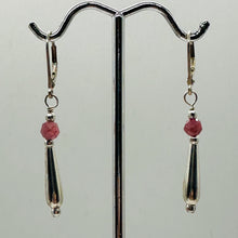 Load image into Gallery viewer, Glam Natural Purple-Red Sapphire &amp; Silver Earrings 306618F
