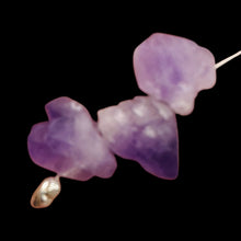 Load image into Gallery viewer, Amethyst Crystals Parcel Natural | 20x15x14 to 18x15x14mm | Purple | 3 Beads
