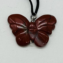 Load image into Gallery viewer, Brecciated Jasper Stone Butterfly Pendant| 1&quot; Long | Red | 1 Pendant Necklace |
