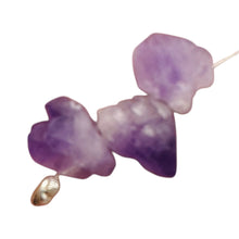 Load image into Gallery viewer, Amethyst Crystals Parcel Natural | 20x15x14 to 18x15x14mm | Purple | 3 Beads
