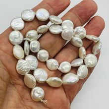 Load image into Gallery viewer, Glam Graduated White Coin FW Pearl Strand 4760
