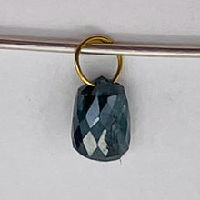 Load image into Gallery viewer, Diamond 14K .33ct Briolette Pendant| 4x3x2mm | Blue | 1 Pendant Bead
