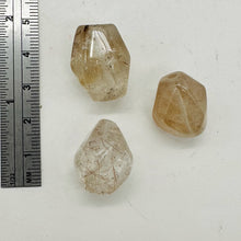 Load image into Gallery viewer, Rutilated Quartz Incredible Centerpiece Beads | 22x16 to 19x14mm | 3 Beads |
