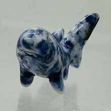Load image into Gallery viewer, Shark Hand Carved Sodalite Figurine | 1 Figurine | | 1 3/4 x 1 1/2 | Blue, White
