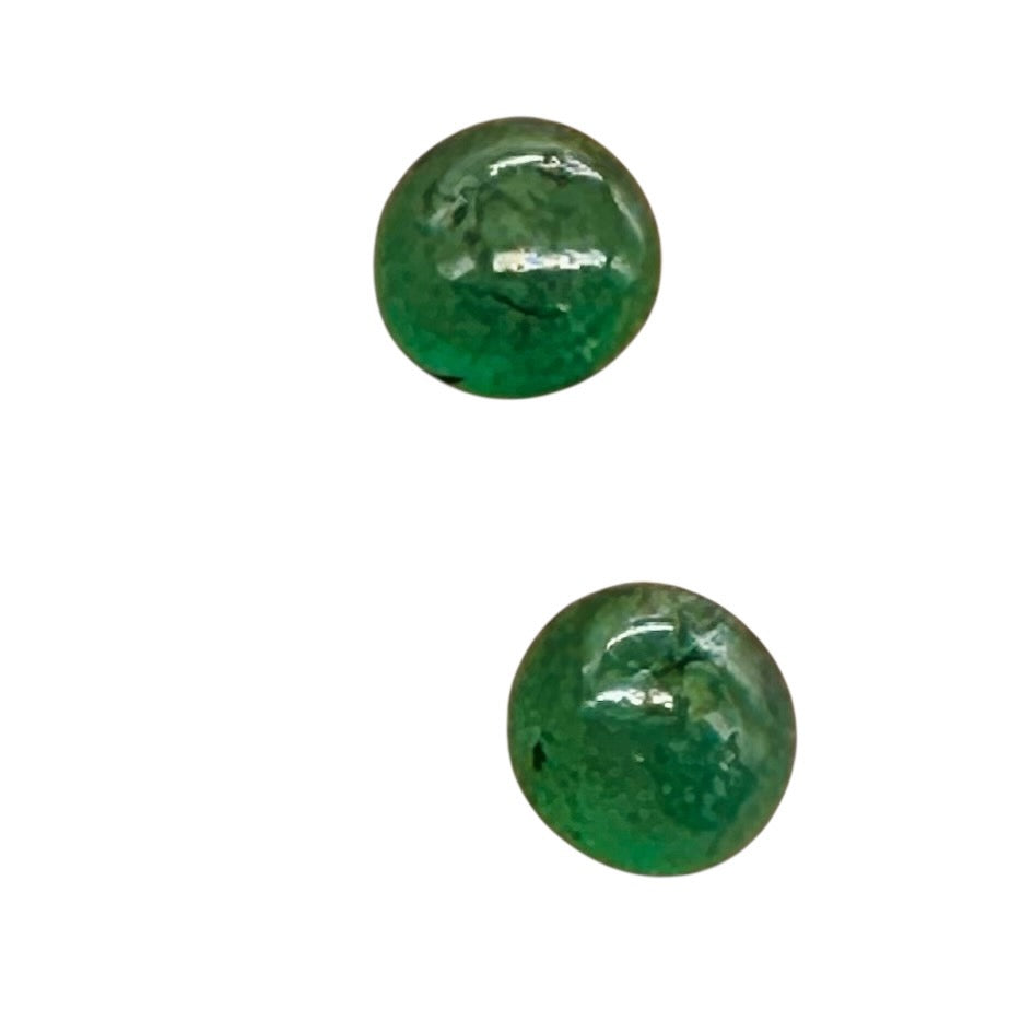 Emerald AAA Gemstone Rondelle Beads | 4x3mm | Green | 2 Beads |