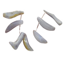Load image into Gallery viewer, Blue Chalcedony Natural Beads 114g Strand | 45x10 to 33x12mm | 14 Beads |

