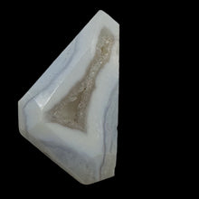 Load image into Gallery viewer, Chalcedony Druzy 53ct Designer Cut Pendant Bead| 35x28x9mm| Blue|1 Pendant Bead|
