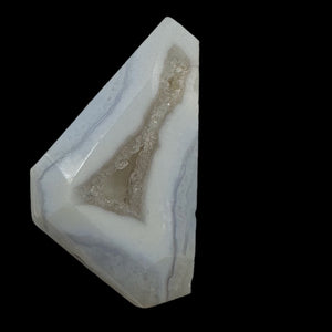 Chalcedony Druzy 53ct Designer Cut Pendant Bead| 35x28x9mm| Blue|1 Pendant Bead|