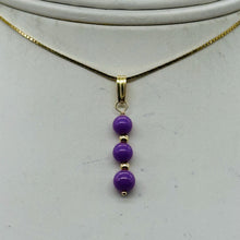 Load image into Gallery viewer, Phosphosiderite Dangle 14K Gold Filled Pendants | 1 1/4" long | Lavender |
