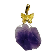 Load image into Gallery viewer, Amethyst Natural Crystal 14K Gold Filled Pendant | 1 1/2&quot; Long | Purple |
