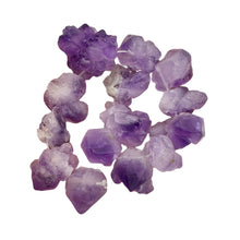 Load image into Gallery viewer, Amethyst Natural Crystals 8&quot; Strand | 29x27x15 to 18x17x12mm | Purple| 14 Beads|
