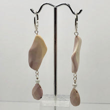 Load image into Gallery viewer, Mookaite Dangle Sterling Silver Lever Back Earrings | 3" Long | Mauve | 1 Pair |
