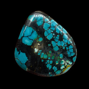 Dramatic Spiderweb Turquoise Freeform Cab | 44cts | 37x33x5mm |