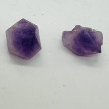 Load image into Gallery viewer, Amethyst Natural Crystals Parcel | 21x18x15 and 19x16x16mm | Purple | 2 Beads |
