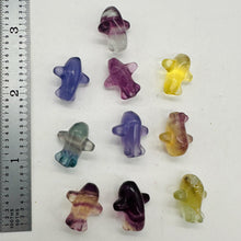 Load image into Gallery viewer, Fluorite Miniature Airplane Figurines | 10 Figurines | | 16x15x9mm | Multi
