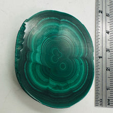 Load image into Gallery viewer, Malachite 36g Polished Round Stalactite Slice | 43x3=x8mm | Green | 1 Specimen |
