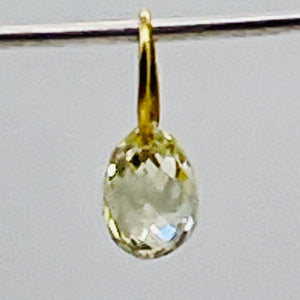 0.28cts Natural Canary Diamond 18K Gold Pendant 8798J