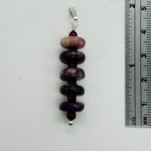 Load image into Gallery viewer, Natural Purple Lepidolite Dangle Sterling Silver Pendant | 1 1/2&quot; Long |
