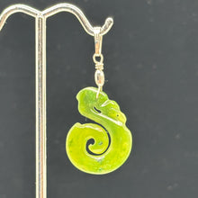 Load image into Gallery viewer, Jade Maori Manaia Sterling Silver Pendant | Green | 1 1/2&quot; Long | 1 Pendant |
