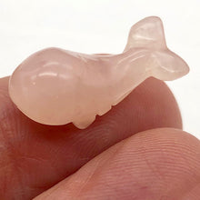 Load image into Gallery viewer, Splash Rose Quartz Whale Animal Beads
