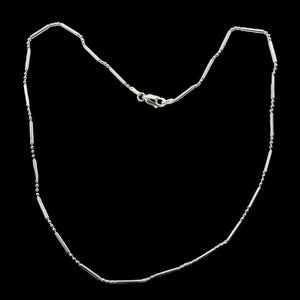Italian Sterling Silver Waterfall Chain Necklace | 30" Long |