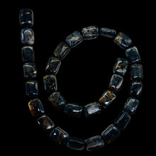 Load image into Gallery viewer, Pietersite Rectangle Bead Strand| 15x10x4mm | Deep Blue Black | 29 Beads |
