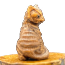Load image into Gallery viewer, Kitty Cat Signed Sitting Pose Boxwood Carving | 1 Netsuke |
