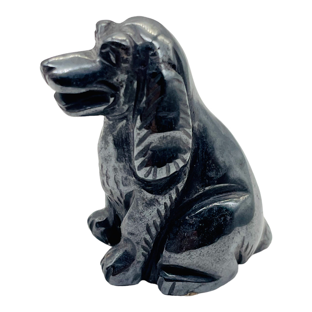 Hand-Carved American Crocker Puppy | 1 Figurine |