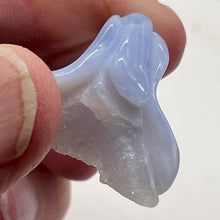 Load image into Gallery viewer, Blue Chalcedony Carved Druzy Flower Bead | 40 cts | 1" Long |
