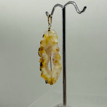 Load image into Gallery viewer, Druzy Agate Slice Designer 14kgf Pendant | 2 1/4" Long | Druzy Agate Crystal |
