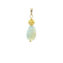 Load image into Gallery viewer, Aquamarine 14K Gold Filled Drop Pendant | 1 1/2&quot; Long | Aqua | 1 Pendant |
