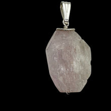 Load image into Gallery viewer, Kunzite Faceted 26x19x10mm Sterling Silver Pendant | 1 1/ 2&quot; Long | Pink |
