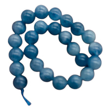 Load image into Gallery viewer, Aquamarine AAA Round 8mm Bead Half Strand | 8&quot; Long | Blue | 25 Beads |
