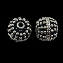 Load image into Gallery viewer, Bali Beads of Incredible Solid Sterling Silver | 12x11mm | 6 gram each| 2 Beads|

