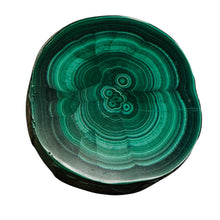 Load image into Gallery viewer, Malachite 37g Polished Round Stalactite Slice | 1 Specimen | | 46x41x7mm | Green
