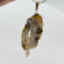 Load image into Gallery viewer, Druzy Agate Slice Designer 14kgf Pendant | 2 1/2" Long | Druzy Agate Crystal |
