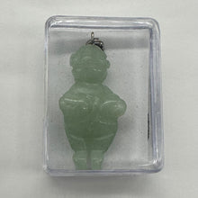 Load image into Gallery viewer, Aventurine Stone Goddess of Willendorf Pendant Necklace | 3/4&#39; Long | Green |
